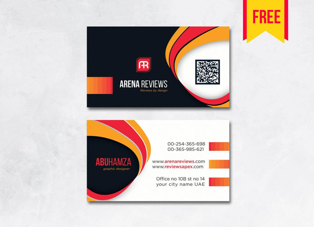 Modern Professional Business Card – Free Download | Arenareviews With Regard To Professional Business Card Templates Free Download