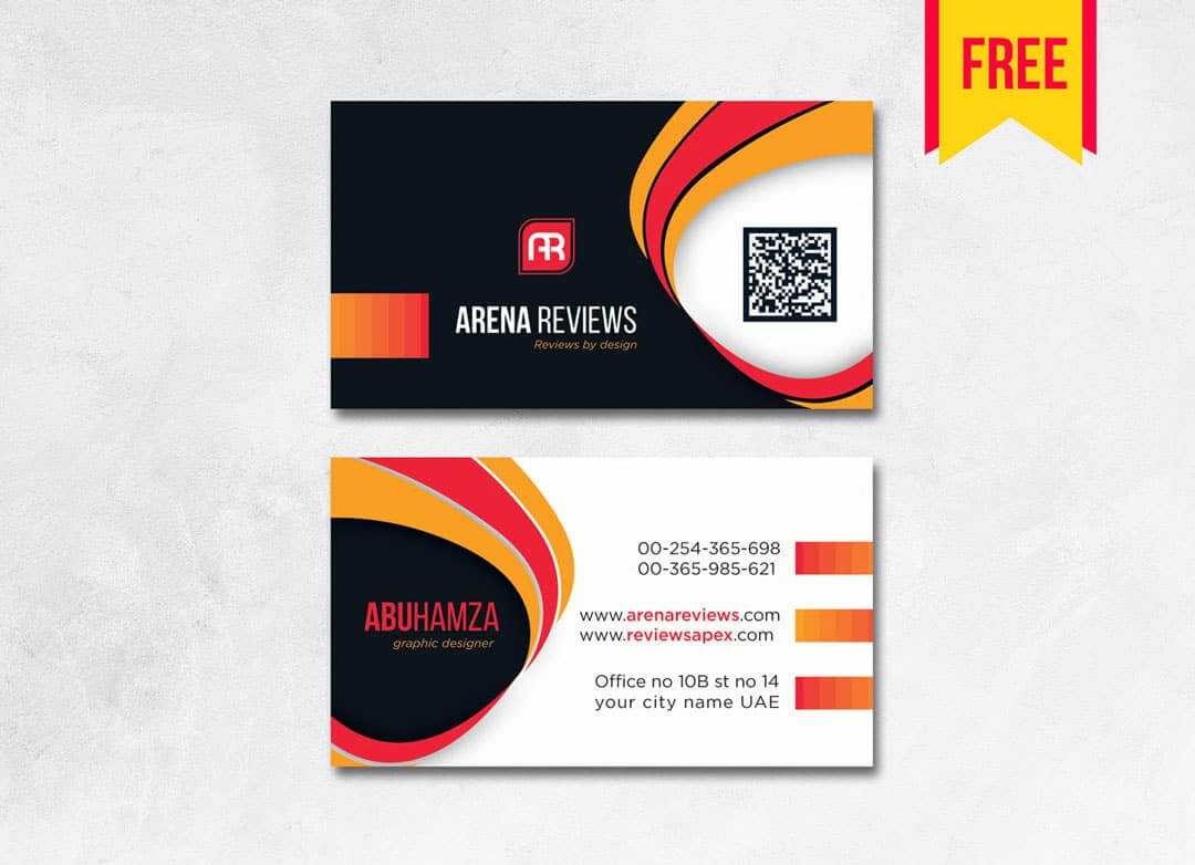 Modern Professional Business Card – Free Download | Arenareviews With Regard To Professional Business Card Templates Free Download