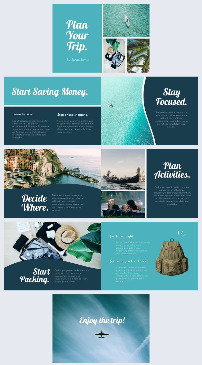 Modern Travel Guide Template & Design – Flipsnack Within Travel Guide Brochure Template