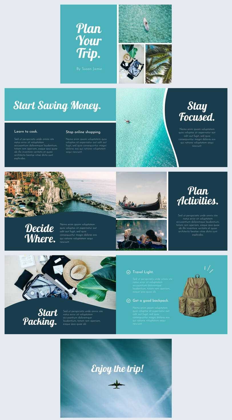 Modern Travel Guide Template & Design - Flipsnack Within Travel Guide Brochure Template