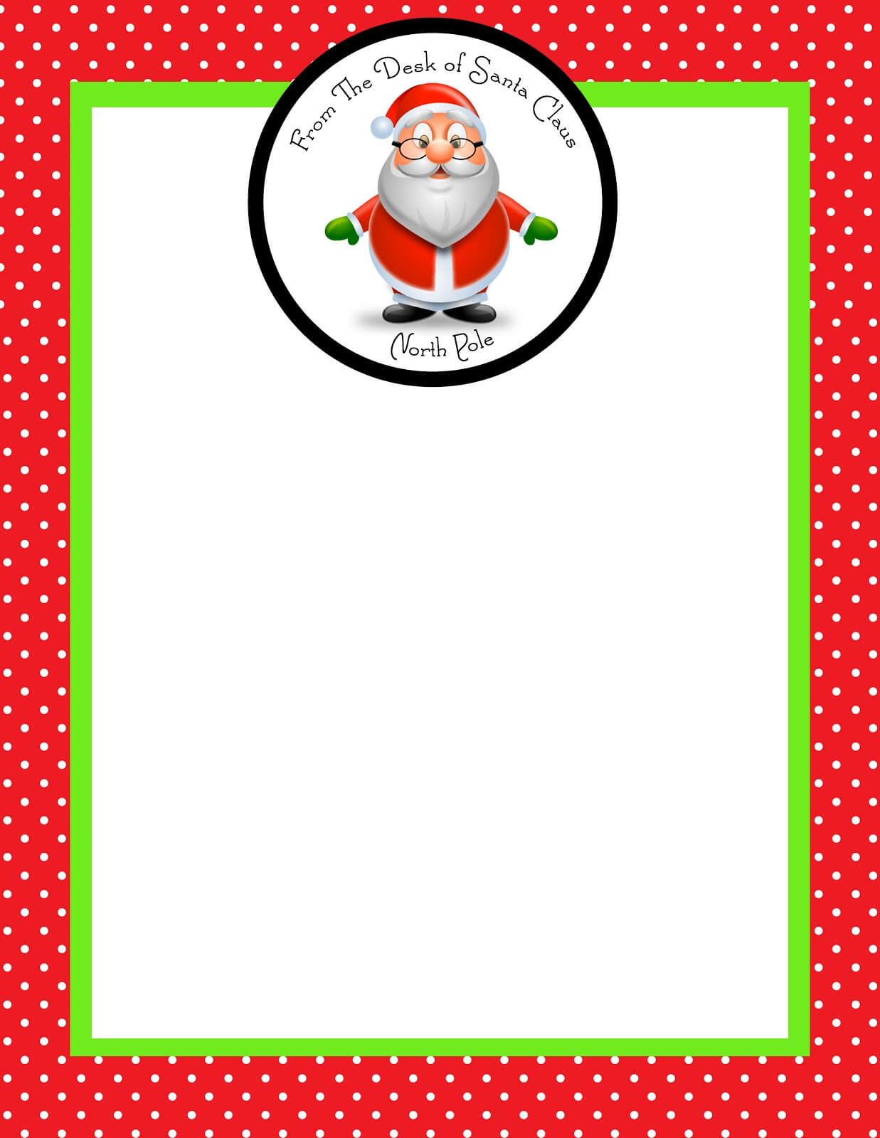 Month Of Joy: The Magic Of A Letter From Santa – Simply Sprout For Blank Letter From Santa Template