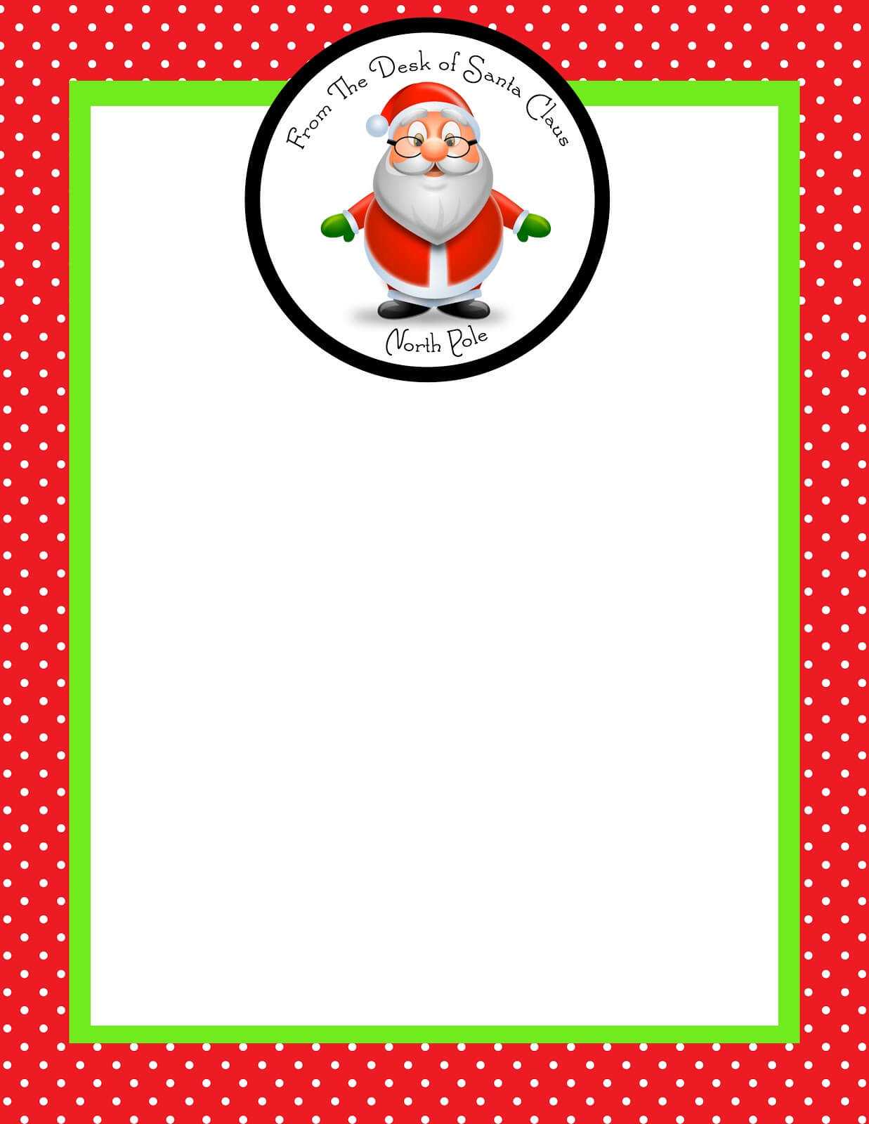 Month Of Joy: The Magic Of A Letter From Santa – Simply Sprout For Blank Letter From Santa Template