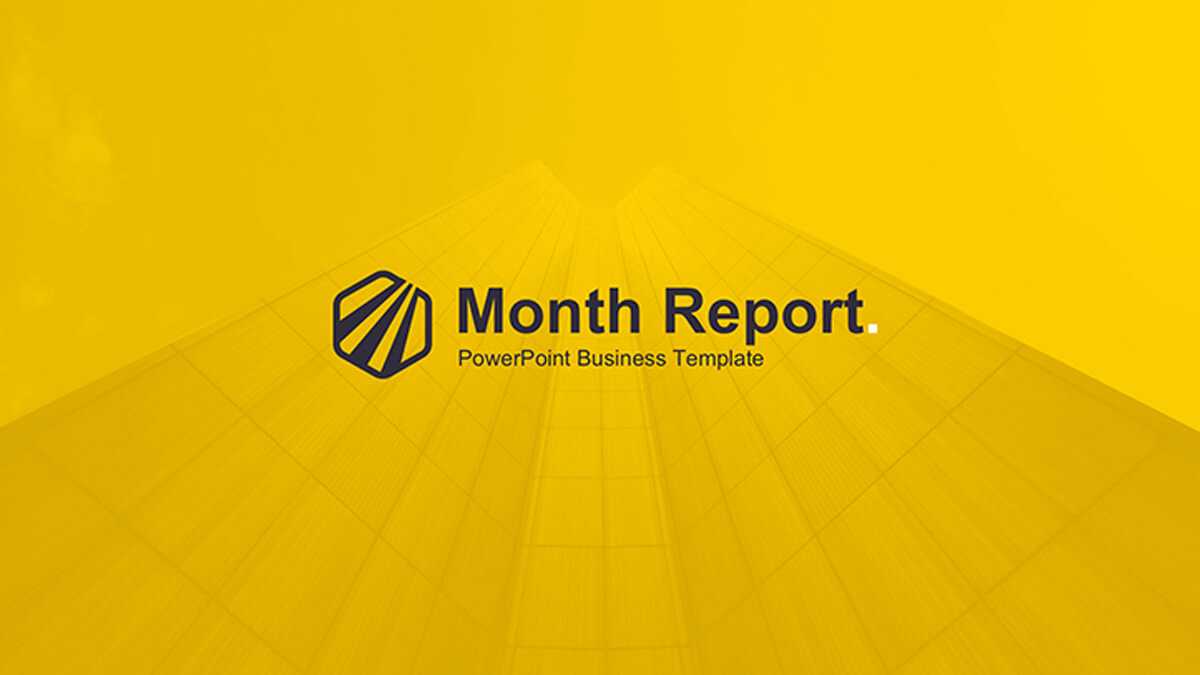 Month Report Powerpoint Template With Monthly Report Template Ppt