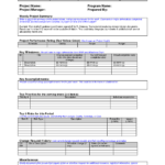 Monthly Project Status Report Template Word Powerpoint Intended For Project Status Report Template Word 2010