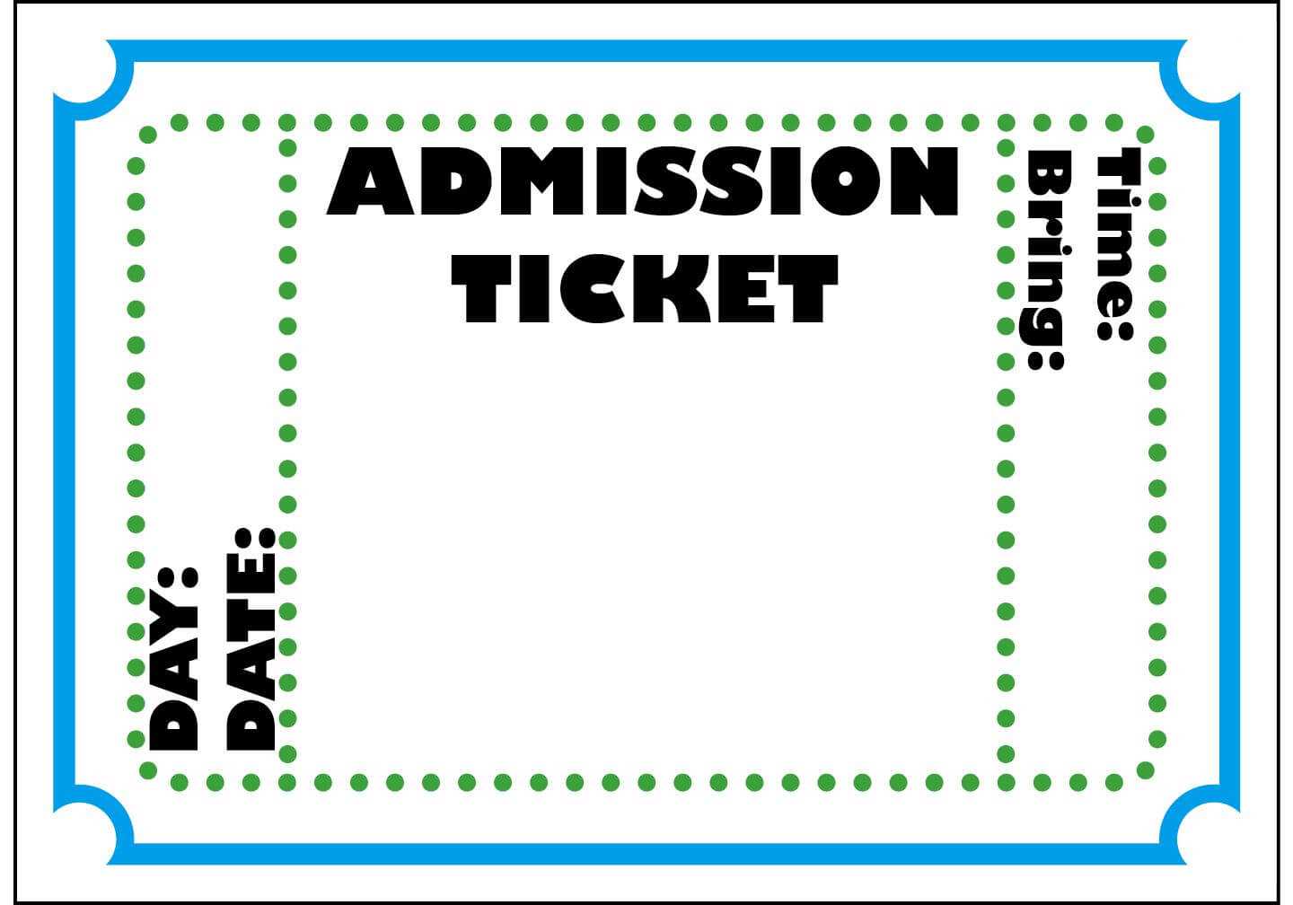 Mormon Share } Admission Ticket | Colossal Coaster World Vbs Regarding Blank Admission Ticket Template