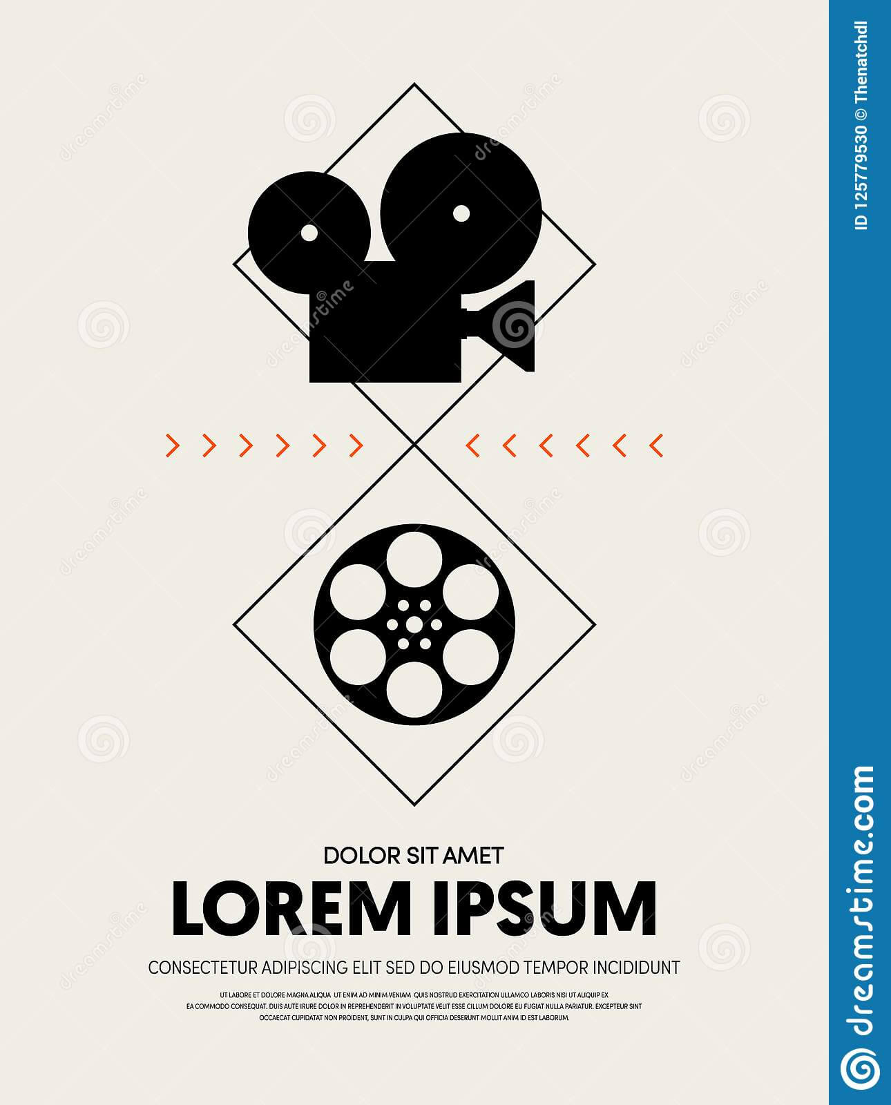 Movie And Film Festival Poster Template Design Stock Inside Film Festival Brochure Template