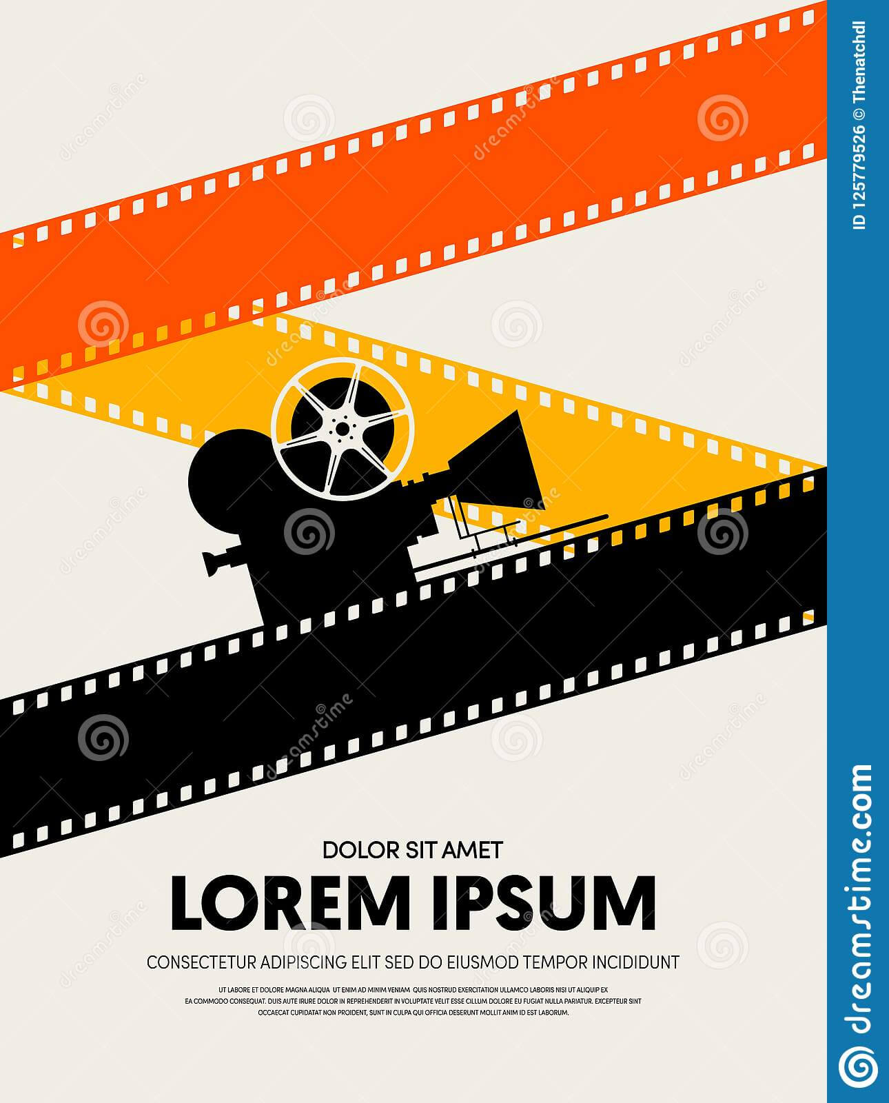 Movie And Film Festival Poster Template Design Stock Inside Film Festival Brochure Template