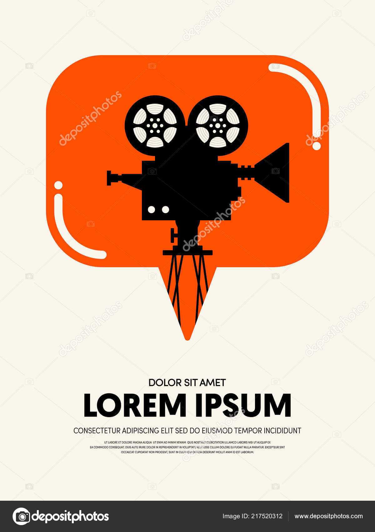 Movie Film Festival Poster Template Design Modern Retro Intended For Film Festival Brochure Template