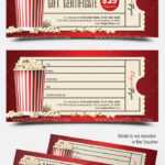 Movie Gift Certificate Psd Printable With Regard To Movie Gift Certificate Template