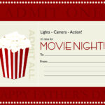 Movie Gift Certificate Templates | Gift Certificate Templates With Movie Gift Certificate Template