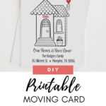 Moving Announcement, New Home, Moving, Change Of Address Inside Moving Home Cards Template