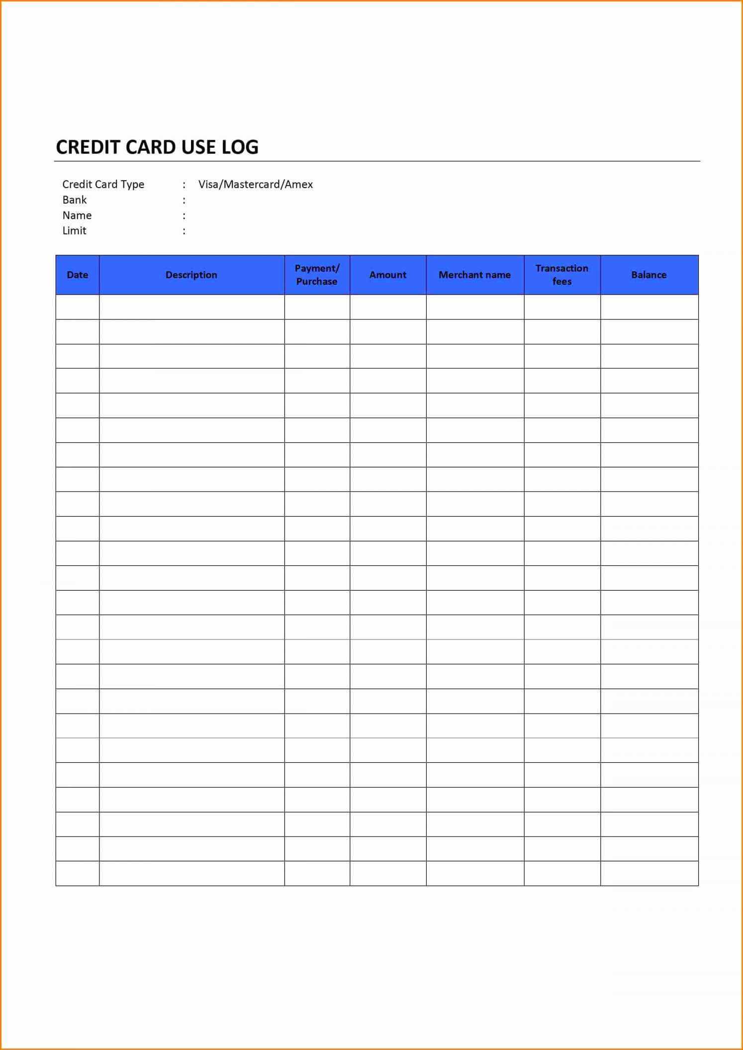 Multiple Credit Card Payoff Calculator Spreadsheet Excel Inside Credit Card Payment Spreadsheet Template