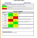 Multiple Project Dashboard Template Excel And Project for Monthly Status Report Template Project Management