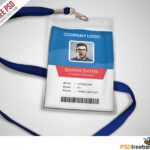 Multipurpose Company Id Card Free Psd Template | Templates Regarding Template For Id Card Free Download