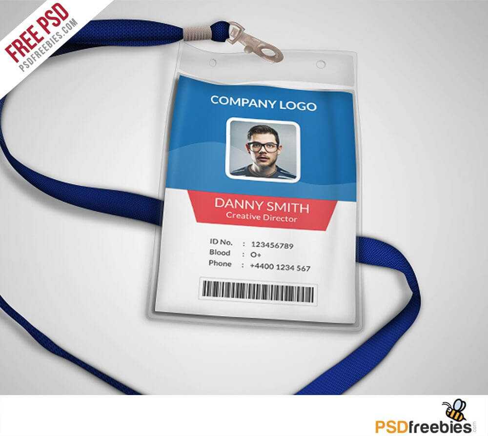 Multipurpose Company Id Card Free Psd Template | Templates Regarding Template For Id Card Free Download