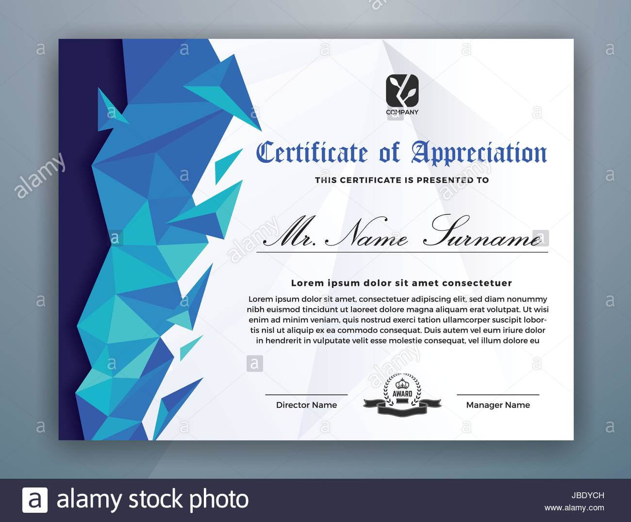 Multipurpose Modern Professional Certificate Template Design Inside Design A Certificate Template