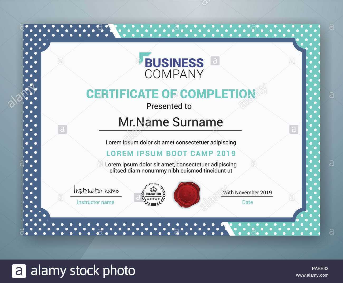 Multipurpose Professional Certificate Template Design For Regarding Boot Camp Certificate Template