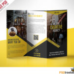 Multipurpose Trifold Business Brochure Free Psd Template within 3 Fold Brochure Template Psd Free Download