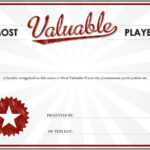 Mvp Certificate Blank Template – Imgflip Regarding Player Of The Day Certificate Template