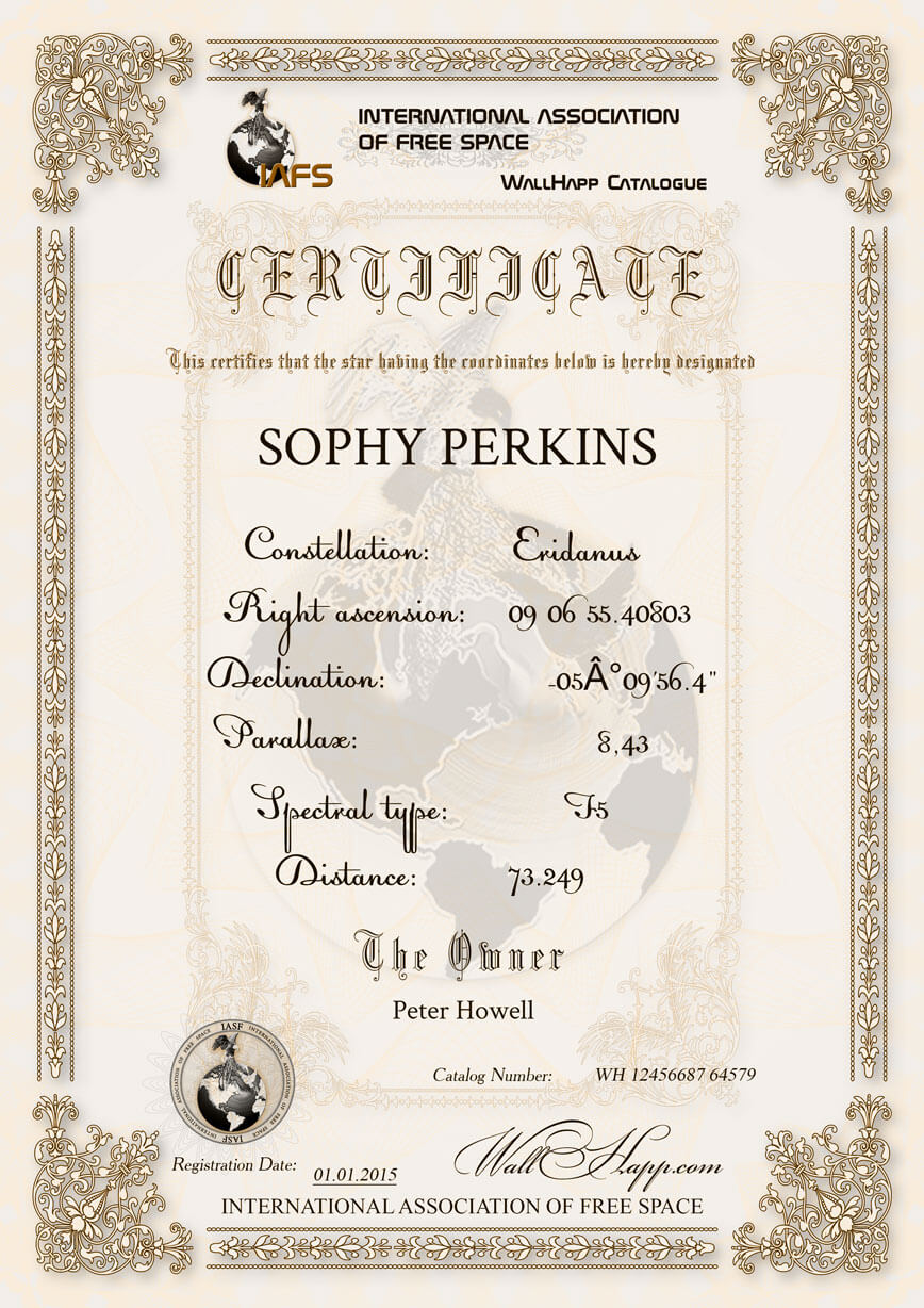Name A Star! The Most Treasured Gifts In The Universe Are With Star Naming Certificate Template