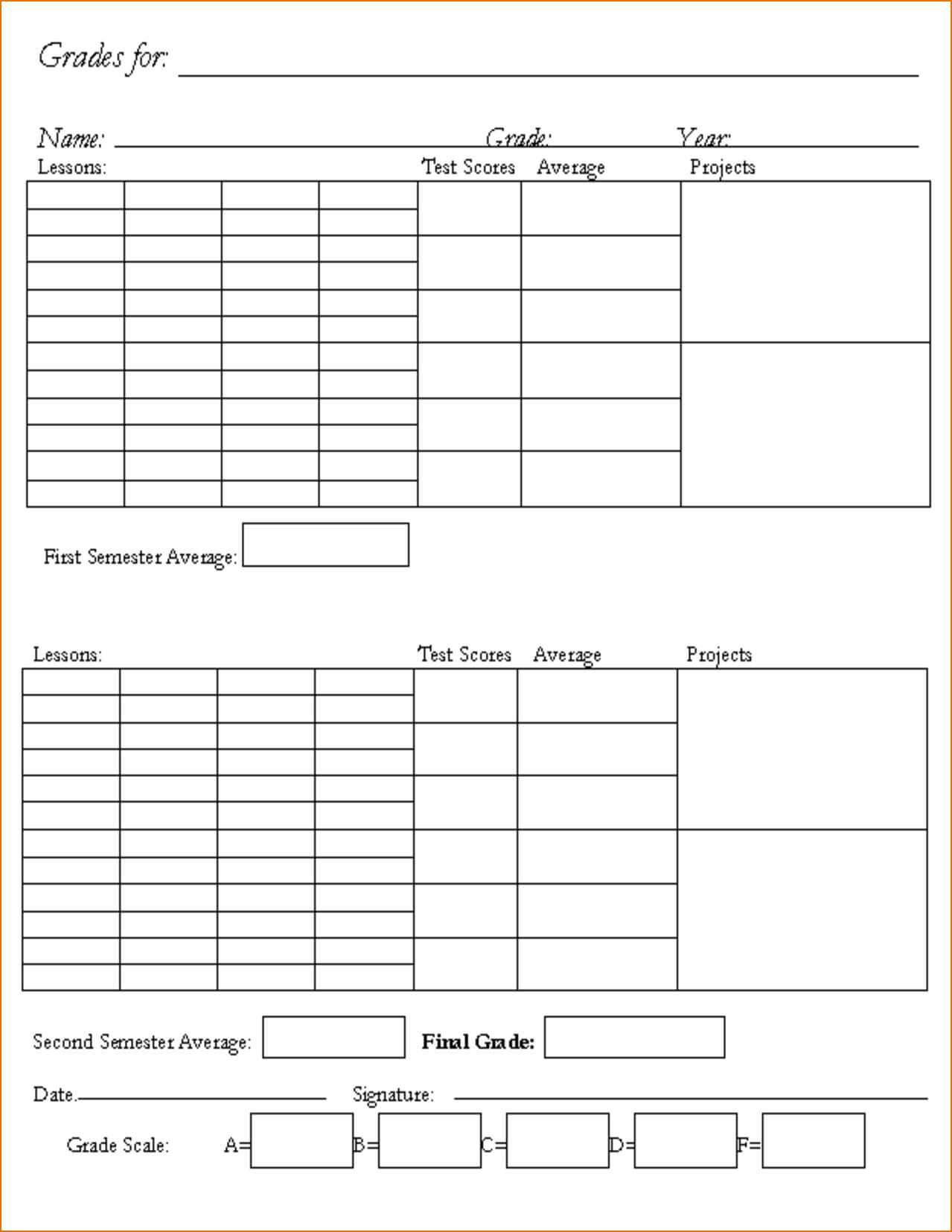 Name Card Template For Kindergarten Throughout Boyfriend Report Card Template