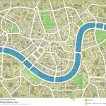 Nameless City Map Stock Vector. Illustration Of Survey – 5258569 Inside Blank City Map Template