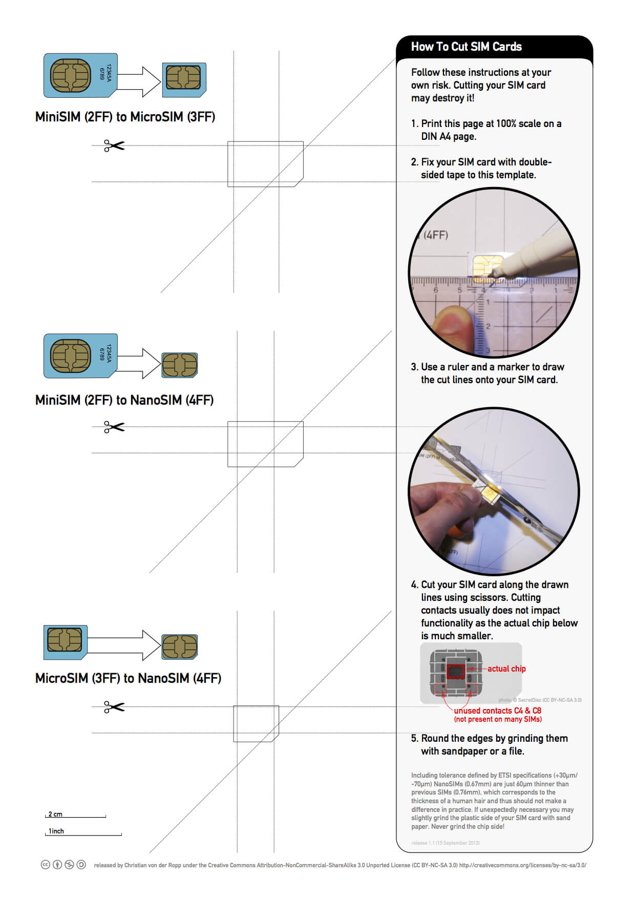 Nano-Sim Cutting Guide – Nice Free Printable for Sim Card Template Pdf