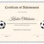 National Youth Football Certificate Design Template In Psd, Word Regarding Football Certificate Template