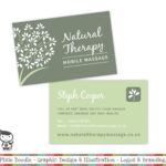 Natural Therapy Massage Logo Designwww.pixiedoodle.co.uk Pertaining To Massage Therapy Business Card Templates