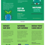 Nature Tri Fold Brochure Template – Venngage With Volunteer Brochure Template