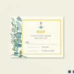 Nautical Wedding Rsvp Card Template With Template For Rsvp Cards For Wedding