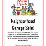 Neighborhood Garage Sale Flyer Template – Yahoo Image Search In Yard Sale Flyer Template Word