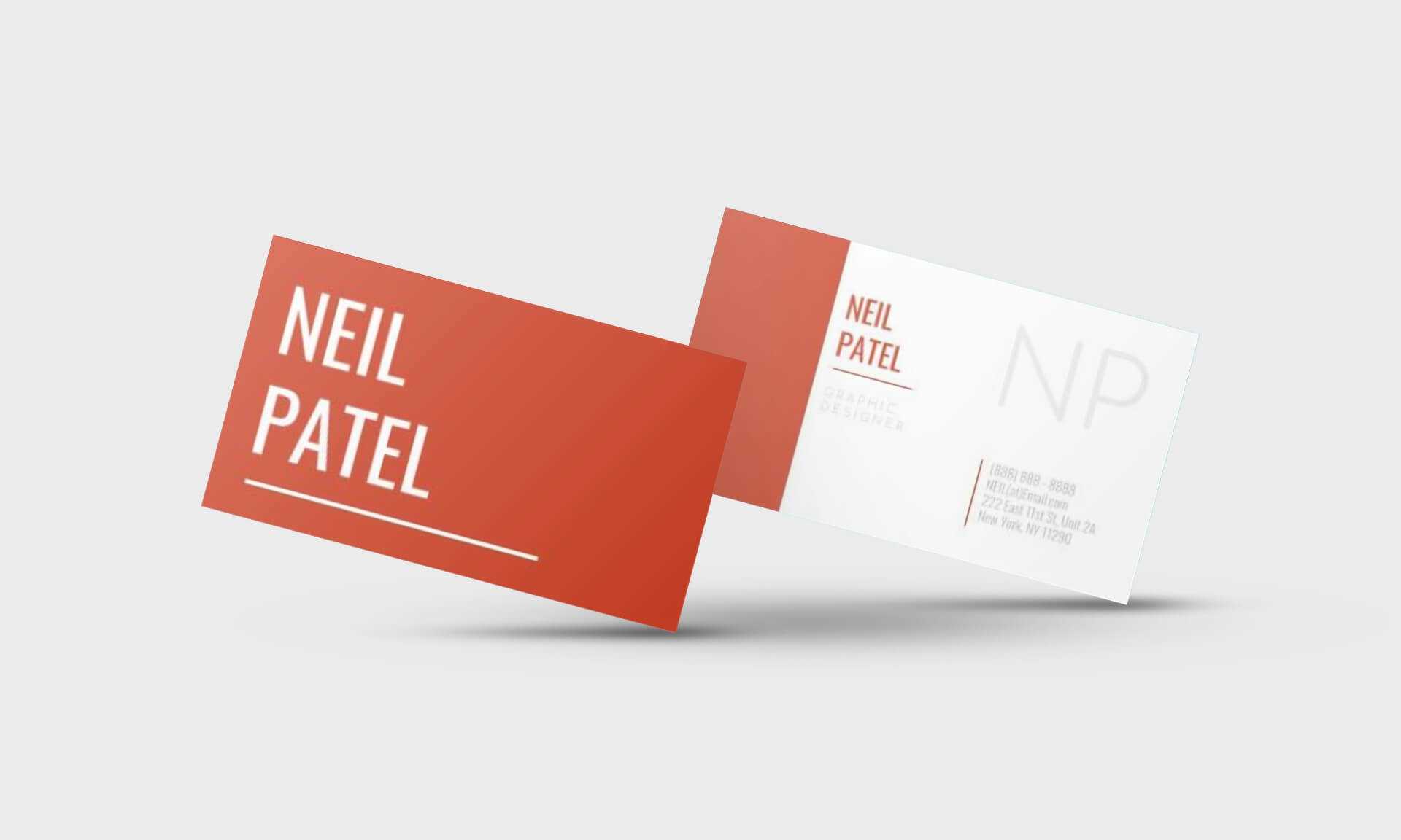 Neil Patel Google Docs Business Card Template - Stand Out Shop With Business Card Template For Google Docs