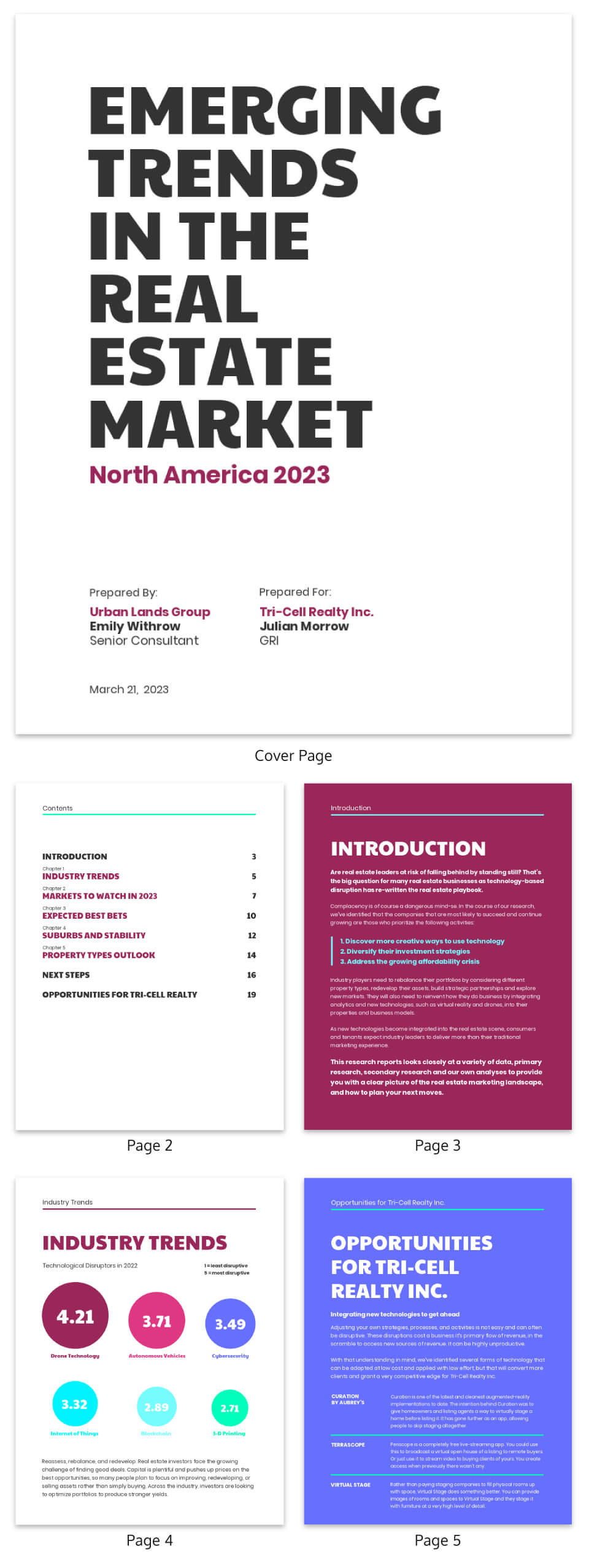 Neon Real Estate Market Industry Report Template Template Intended For Real Estate Report Template