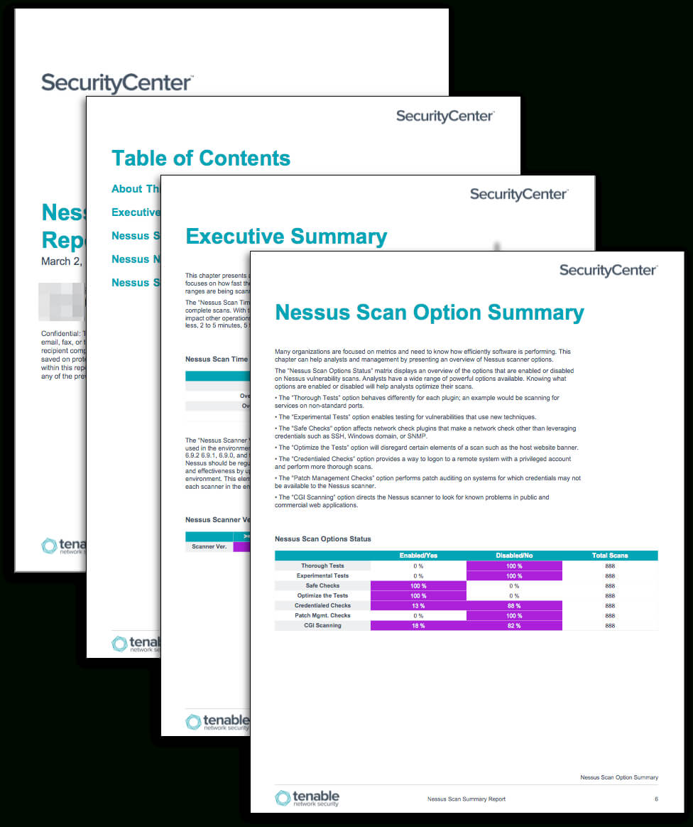 Nessus Scan Summary Report - Sc Report Template | Tenable® Intended For Nessus Report Templates