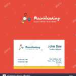 Networking Logo Design With Business Card Template. Elegant Intended For Networking Card Template