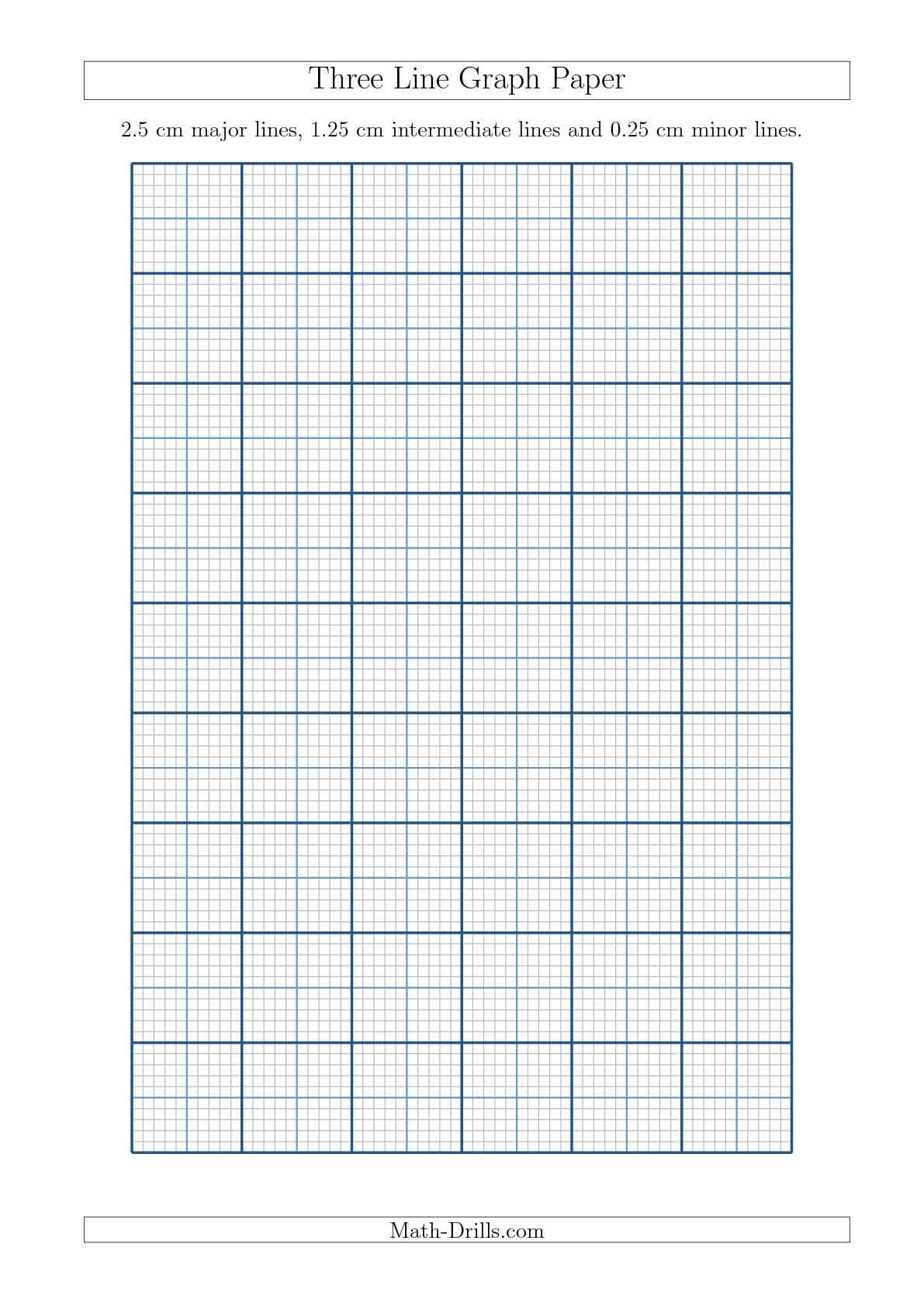 New A4 Sizes Added 2015 09 18! Three Line Graph Paper With For 1 Cm Graph Paper Template Word