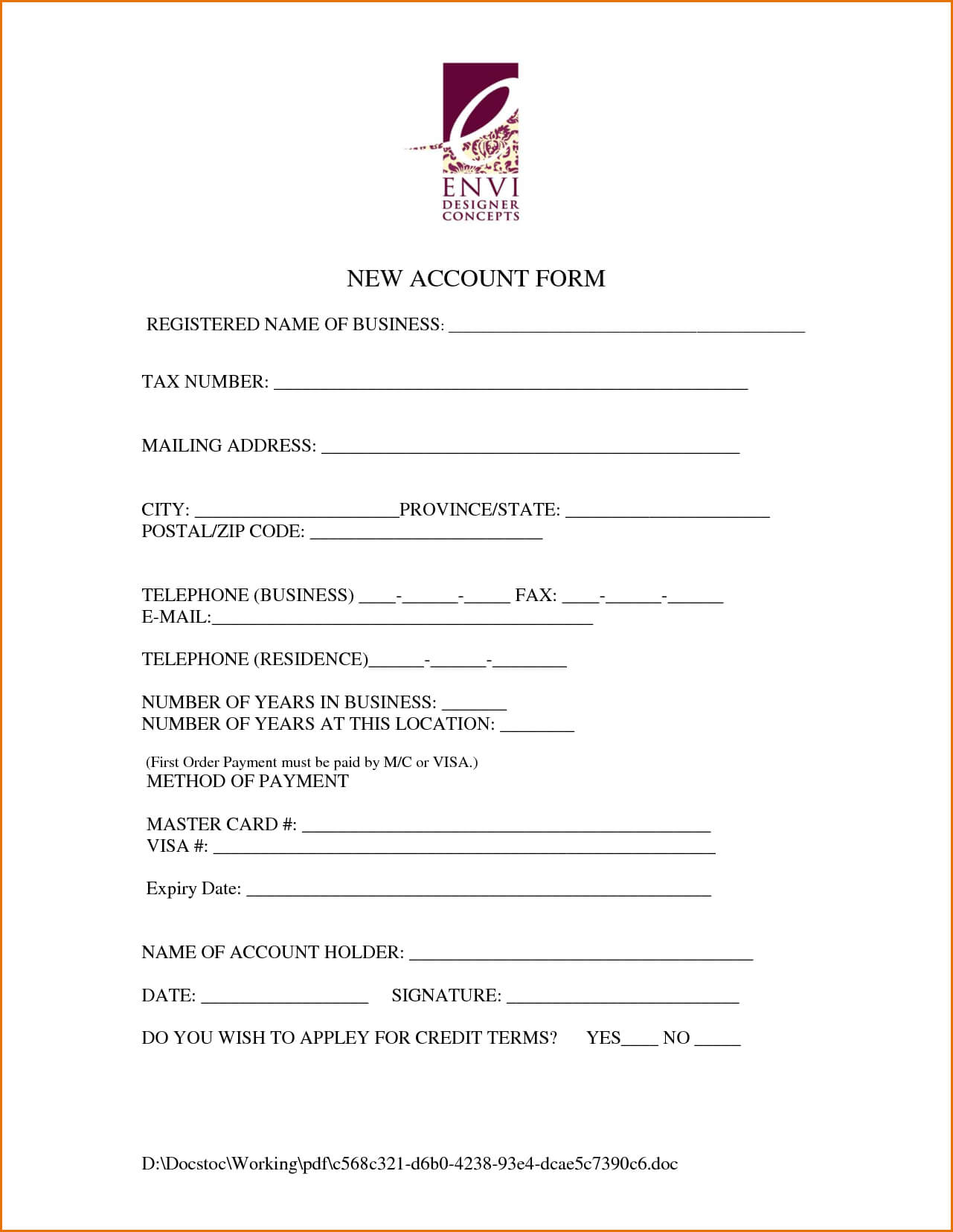 New Customer Information Form Template - Radiodignidad Inside Customer Information Card Template