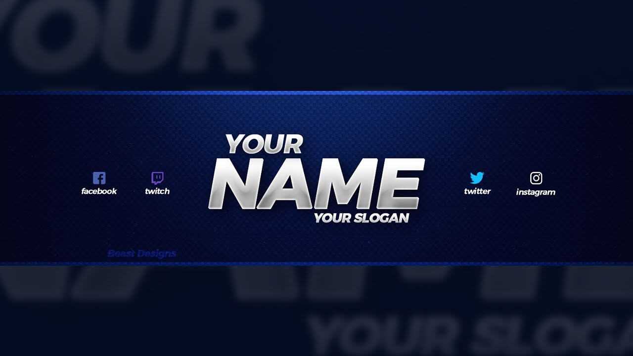 New Free 2018 Youtube Banner Template! – (Free Youtube Banner Template Psd) Intended For Youtube Banner Size Template