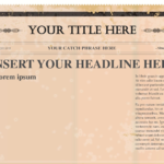 Newspaper Article Templates | A Wonderful Life | Blank For Newspaper Template For Powerpoint