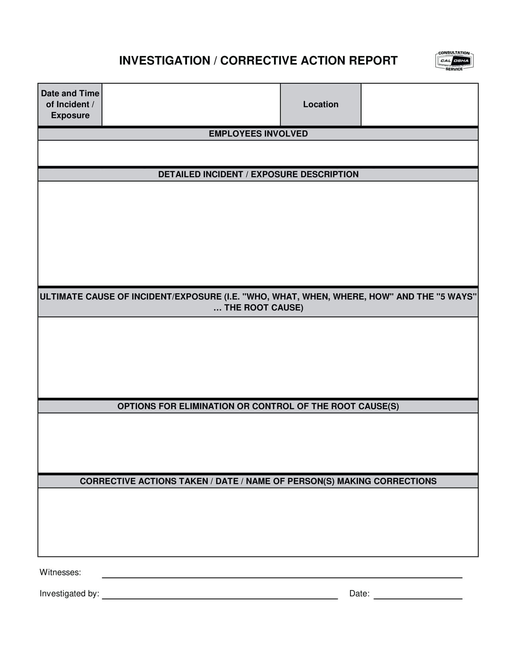Non Conformance Report Template – Verypage.co Intended For Non Conformance Report Template