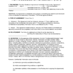 Non Disclosure (Nda) Agreement Templates | Eforms – Free Within Nda Template Word Document