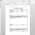 Nonconformance Report Iso Template Within Non Conformance Report Form Template