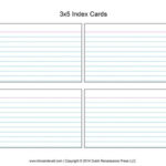 Note Card Template (5) – Cover Letter Regarding 3X5 Note Card Template