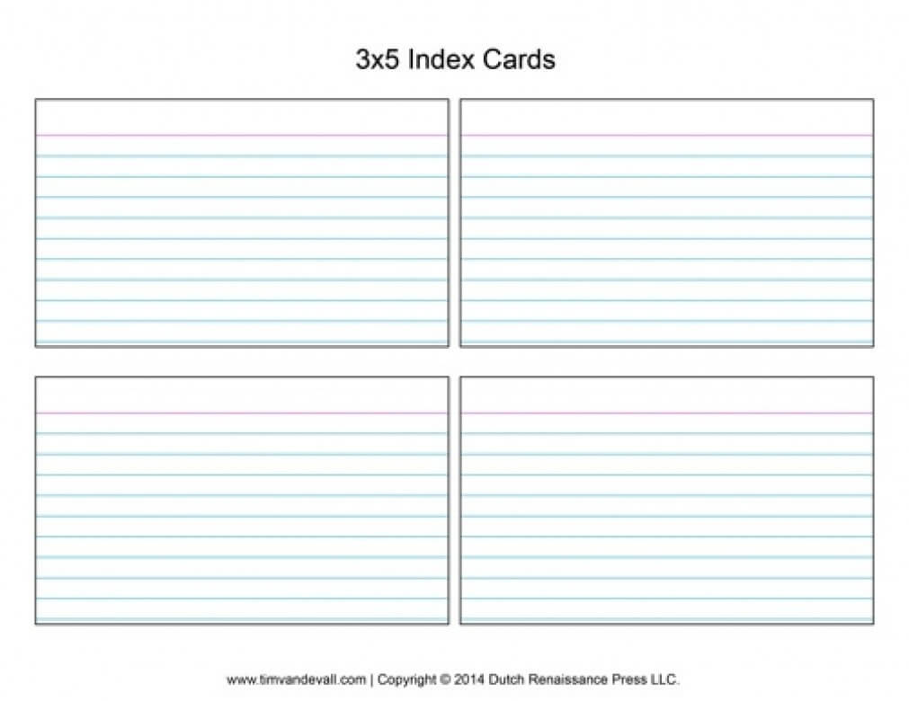 Note Card Template (5) - Cover Letter Regarding 3X5 Note Card Template