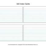 Note Card Template (6) – Cover Letter Throughout 3X5 Note Card Template For Word