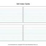 Note Card Template (6) – Cover Letter Throughout 3X5 Note Card Template For Word