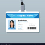 Nurse Id Card Medical Identity Badge Template Intended For Hospital Id Card Template