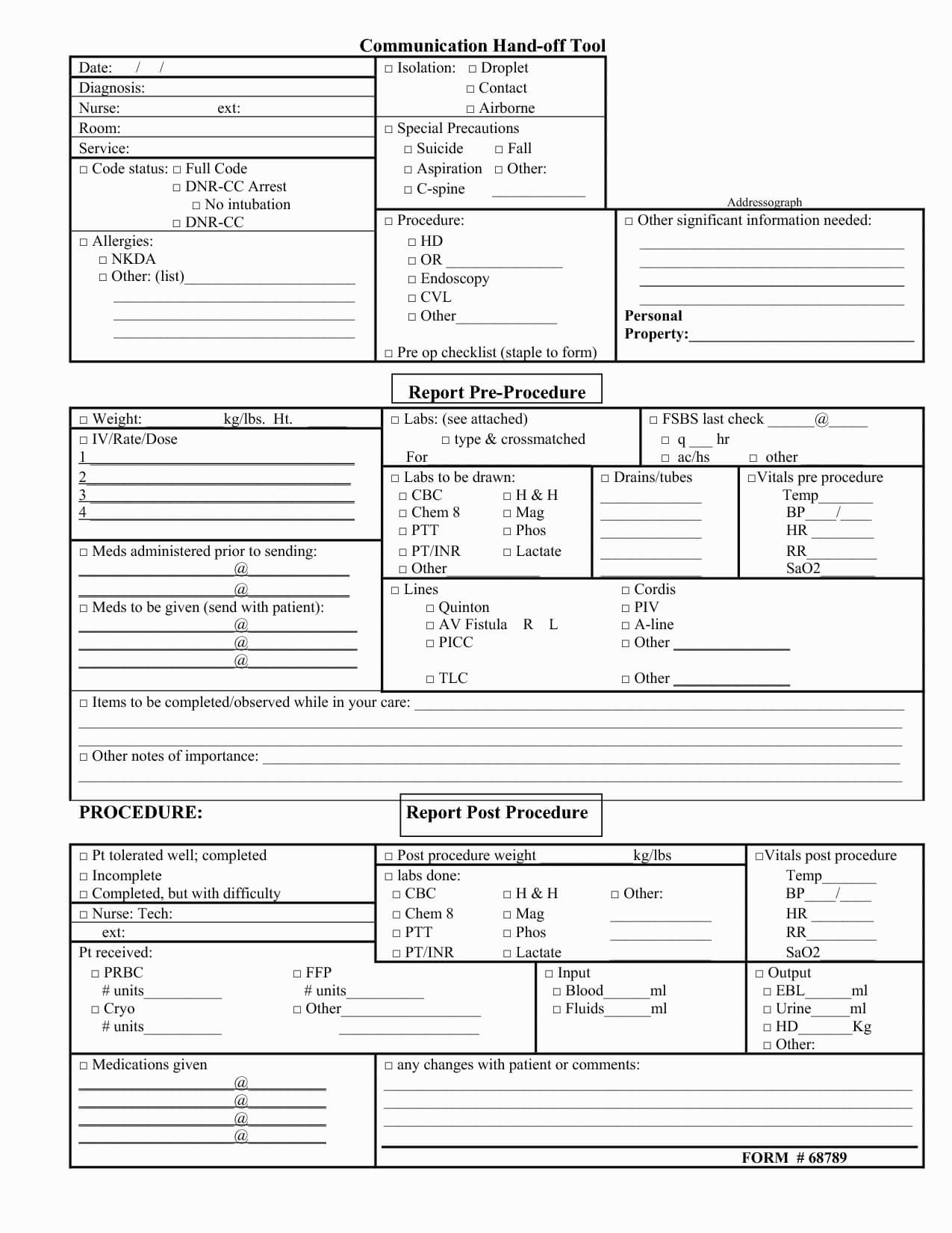 Nursing Handoff Report Template 11 Mind Blowing Reasons Pertaining To Nursing Handoff Report Template