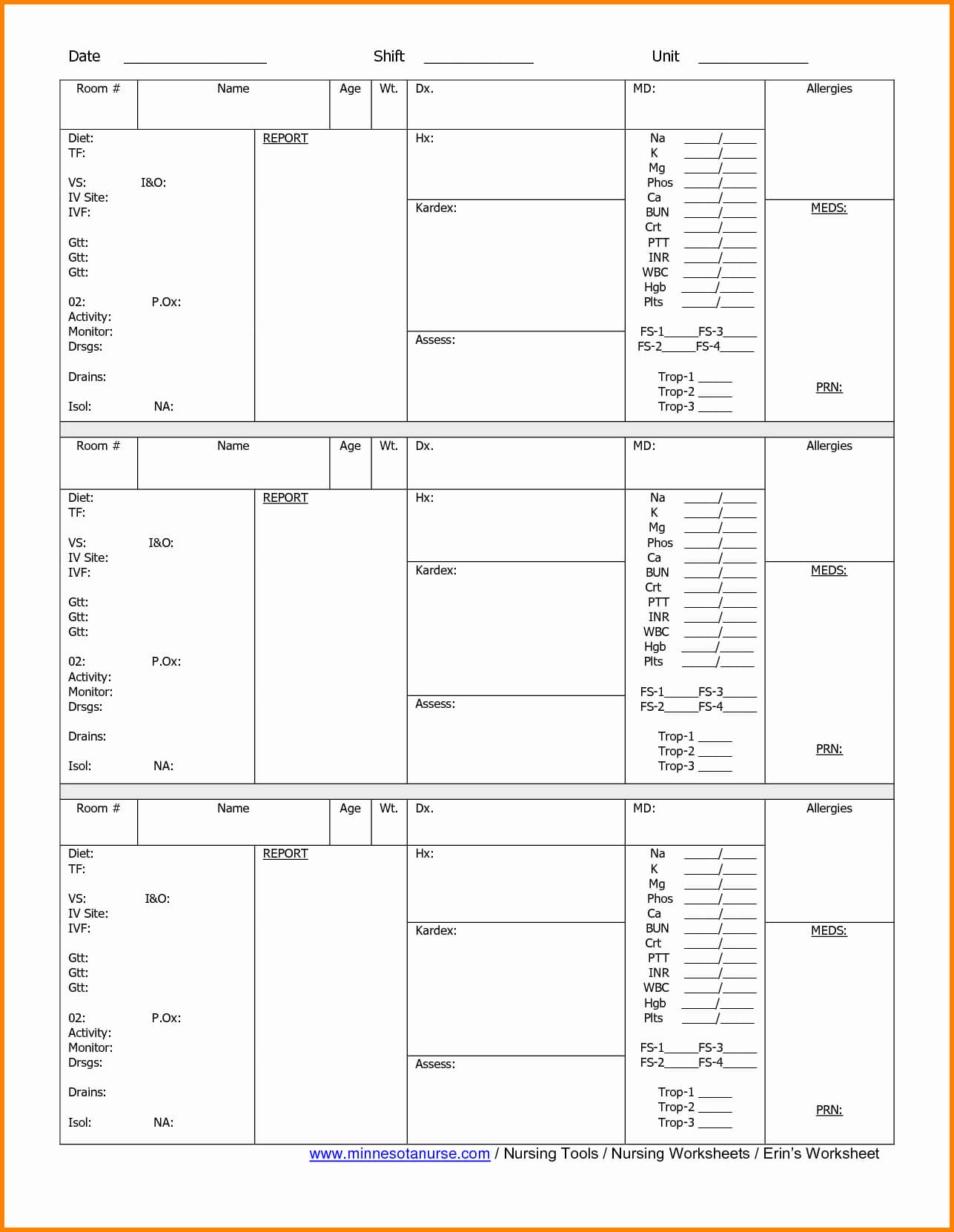 Nursing Shift Report Template Elegant Sheet Production In Nursing Shift Report Template